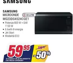 Samsung - Microonde MG23DG4524CGE01