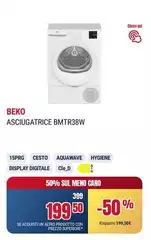 Beko - Asciugatrice Bmtr38w Beko - Asciugatrice Bmtr38w