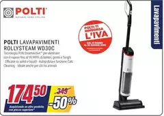 Polti - Lavapavimenti Rollsystem Wd30c