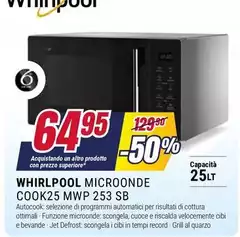 Whirlpool - Microonde Cook25 Mwp 253 Sb