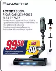 Rowenta - Scopa Ricaricabile X-Force Flex Rh7a32
