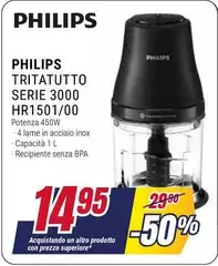 Philips - Tritatutto Serie 3000 Hr1501/00