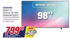 Samsung - Smart TV Crystal 98" UHD UE98D4970UXZT