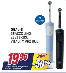 Oral b - Spazzolino Elettrico Vitality Pro Duo