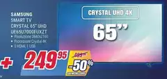 Samsung - Smart Tv Crystal 65" UHD UE65U700FUXZT