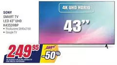 Sony - Smart Tv Led 43" UHD K43339BP