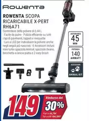 Rowenta - Scopa Ricaricabile X-pert RH6A71 Rowenta - Scopa Ricaricabile X-pert RH6A71