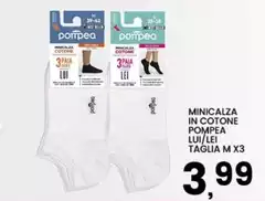 Pompea - Minicalza In Cotone Lui/Lei Taglia M X3 Pompea - Minicalza In Cotone Lui/Lei Taglia M X3