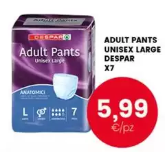 Despar - Adult Pants Unisex Large X7 Despar - Adult Pants Unisex Large X7