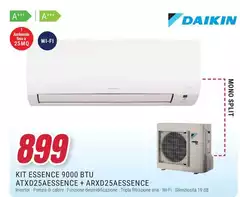 Daikin - Kit Essence 9000 Btu Atxd25aessence + Arxd25aessence