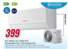 Olimpia - S2 12000 Btu Os-Saaqh12ei + Os-Caaqh12ei