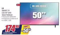 LG - Smart Tv Led 50" UHD 500A75906LB LG - Smart Tv Led 50" UHD 500A75906LB