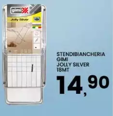 Gimi - Stendibiancheria Jolly Silver 18mt Gimi - Stendibiancheria Jolly Silver 18mt