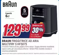 Braun - Friggitrice Ad Aria Multifry 5 HF5075