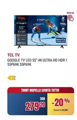 TCL - Tv Google Tv Led 55" 4k Ultra Hd Hdr 1 55P69K TCL - Tv Google Tv Led 55" 4k Ultra Hd Hdr 1 55P69K