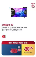 Samsung - Smart Tv Qled 55" Hdr10+ Wifi QE55Q6FAAU QE55Q6FAAU