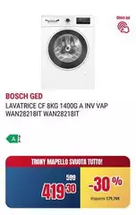 Bosch - Ge4 Lavatrice CF 8KG 1400G A INN VAP WAN28218IT WAN28218IT Bosch - Ge4 Lavatrice CF 8KG 1400G A INN VAP WAN28218IT WAN28218IT