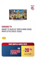 Hisense - Smart Tv Qled 32" Hdr10 Hdmi 32s5q White Style Deco Hisense - Smart Tv Qled 32" Hdr10 Hdmi 32s5q White Style Deco