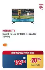 Hisense - Smart Tv Led 32" Hdmi 1.4 32a49q Hisense - Smart Tv Led 32" Hdmi 1.4 32a49q