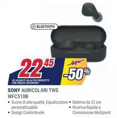 Sony - Auricolari Tws WFC510B Sony - Auricolari Tws WFC510B