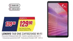 Lenovo - Tab One ZAF00254SE WI-FI