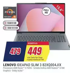 Lenovo - Ideapad Slim 3 82XQ004JIX