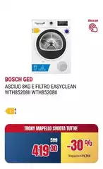 Bosch - Asciuga 8kg E Filtro Easyclean WTH85208II