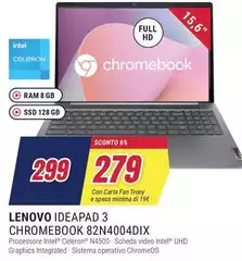 Lenovo - Ideapad 3 Chromebook 82N4004DIX