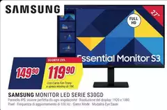 Samsung - Monitor Led Serie S30Gd