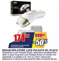 Braun - Epilatore Luce Pulsata IPL PL5210