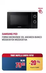 Samsung - Forno Microonde 20l 44x34x26 Bianco