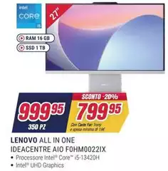Lenovo - All In One Ideacentre Aio F0hm0022ix