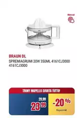 Braun - Spremiagrumi 20W 350ML 4161CJ3000 Braun - Spremiagrumi 20W 350ML 4161CJ3000