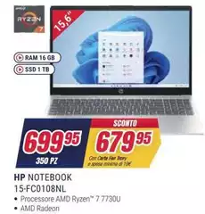 HP - Notebook 15-FC0108NL