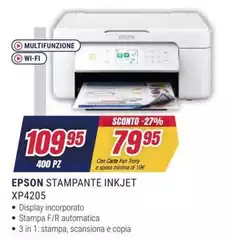 Epson - Stampante Inkjet XP4205