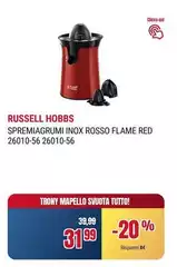 Russell hobbs - Spremiagrumi Inox Rosso Flame Red Russell hobbs - Spremiagrumi Inox Rosso Flame Red