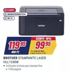 Brother - Stampante Laser HLL1240W