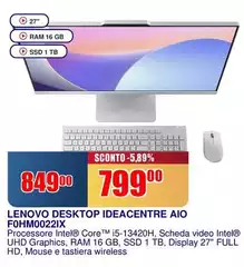 Lenovo - DESKtop Ideacentre AIO FOHM0022IX