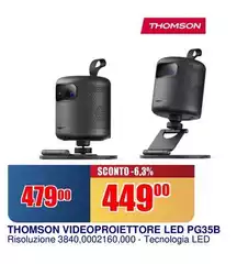 Thomson - Videoproiettore Led Pg35b Thomson - Videoproiettore Led Pg35b