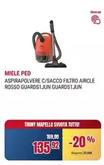 Miele - Aspirapolvere C/Sacco Filtro Aircle Rosso Guardsìjun Guardsìjun Miele - Aspirapolvere C/Sacco Filtro Aircle Rosso Guardsìjun Guardsìjun