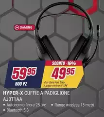 Hyper-x Cuffie A Padiglione Ajoti Aa Hyper-x Cuffie A Padiglione Ajoti Aa