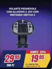 Nintendo - Volante Pieghevole Con Alloggio 2 Joy-con Nintendo - Volante Pieghevole Con Alloggio 2 Joy-con