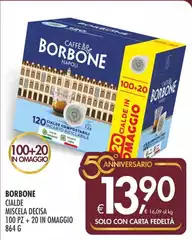 Caffe borbone - Cialde Miscela Decisa 100 Pz + 20 In Omaggio