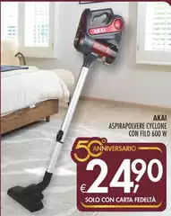 Akai - Aspirapolvere Cyclone Con Filo 600 W