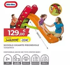 Little Tikes - Scivolo Gigante Pieghevole Little Tikes - Scivolo Gigante Pieghevole