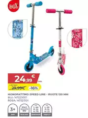 Sun & Sport - Monopattino Speed Line-Ruote 120 Mm