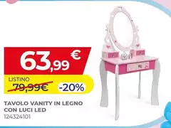 Moo Fashion - Tavolo Vanity In Legno Con Luci Led Moo Fashion - Tavolo Vanity In Legno Con Luci Led