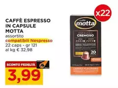 Motta - Caffè Espresso In Capsule