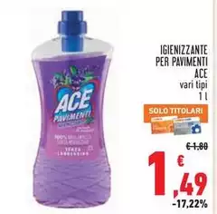 Ace - Igienizzante Per Pavimenti