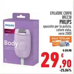Philips - Epilatore Corpo Bre238 Philips - Epilatore Corpo Bre238